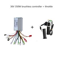 전기 자전거 스쿠터 액세서리 모터 브러시리스 컨트롤러 앰프 전기 스쿠터 자전거 용 스로틀 트위스트 그립 36v48 350w, 36v 350w