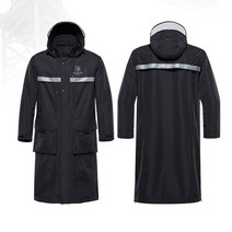 블랙야크 관리자용 레인코트 코트형 패션 멋진 우의 교통통제, 블랙야크 S-레인코트-M, 1개