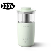 350ml 미니 우유 차 메이커 커피 메이커 110V 220V 휴대용 커피 머신 필터 다기능 꽃 차 우유 거품 컵, NC610-220V-Green, NC610-220V-Green