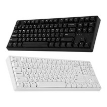 앱코 블루투스 TKL 무접점 게이밍 키보드 45g, KN01BT, 화이트, 텐키리스