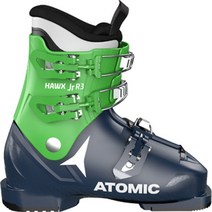 아토믹 HAWX JR R3 스키 부츠 2021 374420478147, 22/22.5, Blue/Green, AE502272022X