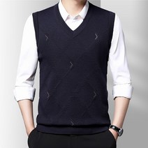 조끼 2022 가을 남자스웨터 등 하트 민소매 이너니트 베스트 미드 노년 비즈니스룩 BH08P35 4995370760