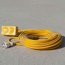 정안케이블 접지 코드연장 케이블 (2.5x3C) 30호 작업선