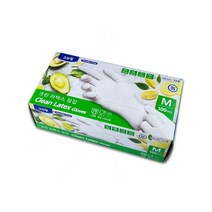 장갑 라텍스 크린 100매입 고무장갑 주방장갑 위생장갑 요리장갑 니트릴 크린라텍스장갑 일회용장갑 캠핑, 1