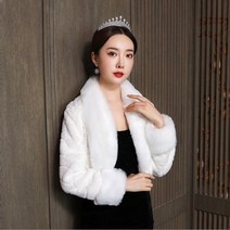 웨딩볼레로 신부 망토 케이프 드레스 숄 아이보리 웨딩 액세서리 고품질의 볼레로 긴 소매 재킷 겨울 따뜻