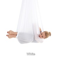 플라잉요가해먹 가정용 해먹 요가 천 공중 요가 해먹 플라잉 스윙 탄성 5 미터 전체 액세서리 세트 대한 최, 06 white_01 S
