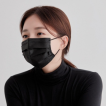 고래마스크 일회용 덴탈마스크 대형, [고래 덴탈] 블랙 2BOX(대형)