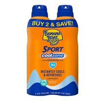 바나나 보트 울트라 스포츠 선스크린 스프레이 SPF50 170g 2팩, SPF 30 쿨존 스프레이 2개 세트, 1개당 170g