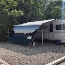 감성 카라반 캠핑 타프 차량용 어닝 사이드월 가림막, 소문마켓 4M_심지6mm_2in1어닝타프용