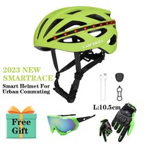 스쿠터 헬멧 Cairbull-전기 스쿠터 사이클링 헬멧 턴 시그널 LED 조명 장착 산악 자전거 성인용, 02 C10 Neon Yellow-2