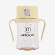 아키움 PPSU 원터치 빨대컵 + 파우치, 원터치200ml+파우치(랜덤), 레몬