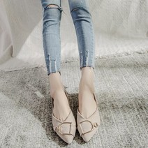 스트랩 데이트 발레 안전한 심플 결혼식 직장인 웨딩 클래식 키높이단화 발편한 플랫 단화
