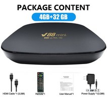안드로이드셋탑박스 안드로이드셋탑 안드로이드TV박스 스마트티비만들기 셋톱박스 안드로이드TV 셋탑박스 TV셋톱박스 안드로이드TV박스 안드로이드셋톱박스 안드로이드박스 안드로이드티비박스, Eu 플러그, 4GB 32GB
