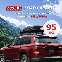 지프 그랜드 체로키 L / 2022-2023 알루미늄 탑 수하물 캐리어 랙 홀더 크로스 바 95kg 하중 베어링, 한개옵션0, 한개옵션0