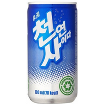 톡톡 쏘는 일화 천연 사이다 190ml 18캔 미니캔, 18개