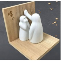 파이예 나랑사귀자 벽치기 소금 후추통 이자카야, 키스하는 커플(1+1), 패키지 포함, 화이트&레드