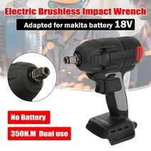 에어렌치 18V 350nm 전기 브러시리스 충전식 임팩트 렌치 1/2 소켓 무선 전동 공구 마키타 배터리 사용