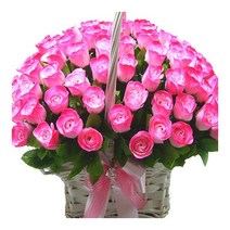 지나로즈 생일 기념일 꽃 선물 프로포즈 비누 꽃바구니 어버이날 스승의날 비누꽃 100송이 장미꽃 하트 비누장미, 핑크
