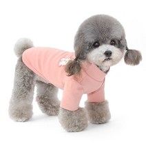 데일리 목폴라 애견 반려견 의류 목티 가을 겨울 터틀넥 강아지 옷 티셔츠 소형견 중형견, 핑크