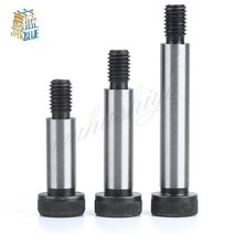 M5 M6 M8 M10 직경 = 6 8 10 12mm 등급 12.9 강철 육각 육각 소켓 캡 헤드 숄더 롤러 베어링 나사 볼트 고, 11 100mm, 04 M8 shoulder dia 10mm