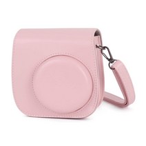 필름 카메라 폴라로이드 사진기 플로라이드 인화 미니 Instax Mini 11 9 8 용 PU 가죽 카메라 케이스 (숄더, 18 Pink bag