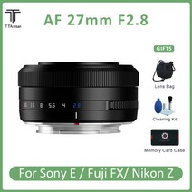 TT artisan 아티산 TTArtisan 27mm F2.8 자동 초점 눈 인식 카메라 렌즈 Fujifilm XF XA2 XT4 Sony E ZVE10 A7C A7S2 A7M2, Sony E-마운트 (APS-C)_Black
