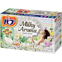 카오 바브 밀키 아로마 12정입[입욕제(알약타입)], 단일