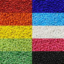 2mm 3mm 시드비즈 불투명 비즈 반지 팔찌 목걸이 만들기 재료, 불투명 (무광), M202. 2mm