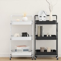 이케아 트롤리 카트 3단 라운드, 블랙