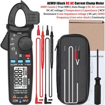 누설전류계 전류 측정기 절연 소형 저항성 전력 전압 디지털 휴대용 누설전류계 누설전류측정기 검전기 전류계 bside digital clamp meter t-rms 1ma 고정밀, 협력사, acm91-블랙-dc ac