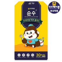 닥터케이콩 데코플러스 천연 화장지 30롤 3겹 30m, 30개, 1팩