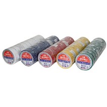 서통 테이팩스 PVC 전기 절연 테이프 색상선택 10개입, 백색