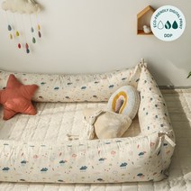 아망떼 쁘띠클라우드 순면 범퍼쿠션4개6개세트(저데니아 항균솜세트), 6개세트