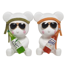 힐링센트 술 취한 곰돌이 차량용 석고방향제 세트, 울트라다우니