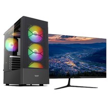 야인컴퓨터 게이밍 조립PC 롤 배틀그라운드 오버워치 피파4 로스트아크 디아블로 사무용PC 컴퓨터, Y게임용PC세트3번