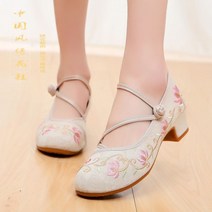 한복 신발 여자 키높이 계량 생활한복 단화 꽃신 힐