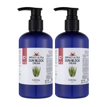 (셀파인화장품)임팩트 울트라u.v 무기자차.유기자차.썬블록 크림 250ml, 250ml 2개