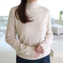 디어제인 캐시미어 반폴라 긴팔니트 v00114