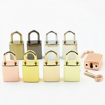 깜찍 디자인 여행 가방 액세서리 일기장 러브장 사물함 소형 미니 금속 락 열쇠 자물쇠 -골드