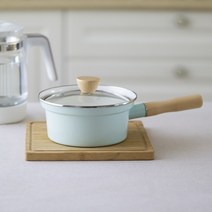 가마솥화덕 PAGOO 법랑 냄비 일본식 싱글 핸들 커버 우유 수프 보조 식품 인스턴트 국수 미니 요리 유도 밥솥, [07] 19cm 심플하고 우아한 흰색 싱글 핸들 수프