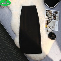 SHENGBO 여성용 스커트스커트 롱 스커트 여성 봄 여름 기질 하이웨이스트 랩 스커트 날씬해 보이는 미디엄 롱 스커트+NO.004LH908