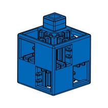 artec Artec (Artec) block single item basic square blue 24 pieces 077738