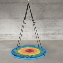 어린이놀이시설 원형펀칭 스윙 다양 전원주택, (놀이터/야외/그네/무지게/100cm)