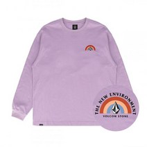 VOLCOM 레인보우 컴포트핏 긴팔 티셔츠 라이트퍼플