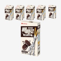 롯데제과 빼빼로 화이트 쿠키, 37g, 10개입