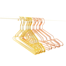 10P세트 아동복 옷걸이 골드 로즈골드 메탈 매장 옷걸이 아이방꾸미기, 1세트