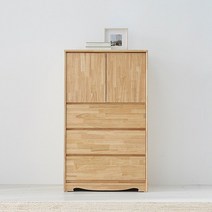 데이지 원목 양문 서랍장/서랍장/원목서랍장/5단서랍장/양문서랍장, 월넛