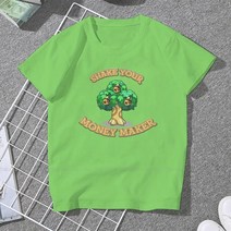 더치커피 메이커 Shake Your Money Maker Bells 스위트 걸즈 여성 티셔츠 Animal Crossing Game Blusas 하, 18 Light Green_05 XXL