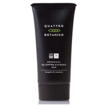 Quattro Botanico 남성선크림 식물성오일 컨트롤 스킨케어 방수 예민한피부용 SPF50+ 50g 1개