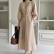 제이클래식 / 케인 바스락 벨트 원피스 봄원피스 코튼 레글런